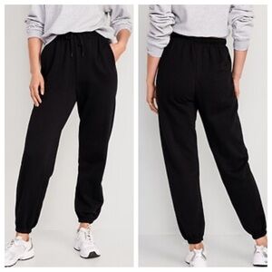 OLD NAVY Women's New Rib Joggers in BLACKJACK SIZE LARGE